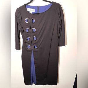 Sara Campbell blue and black dress. Size small